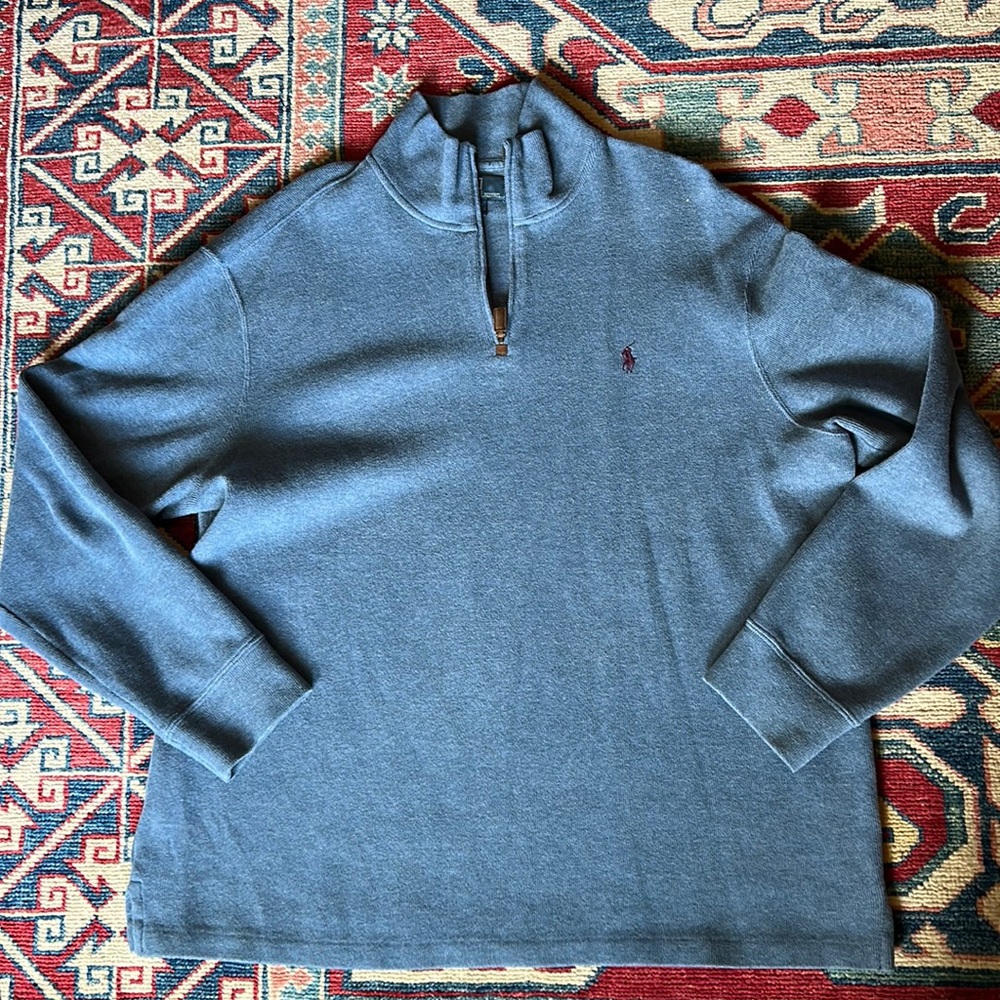 Ralph Lauren Mens Quarter Zip Sweater